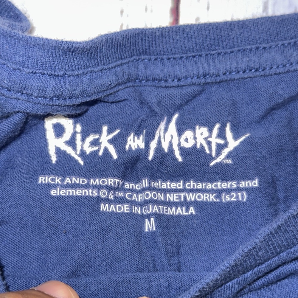 Adult Swim Rick and Morty T-Shirt Size Medium Blue - Picture 3 of 6